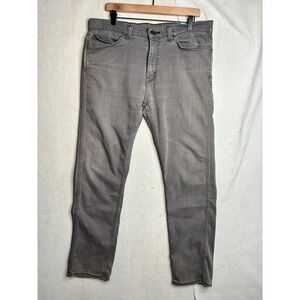 Levis 508 Regular Taper Grey Denim Jeans Mens 34x32 Actual 36x31